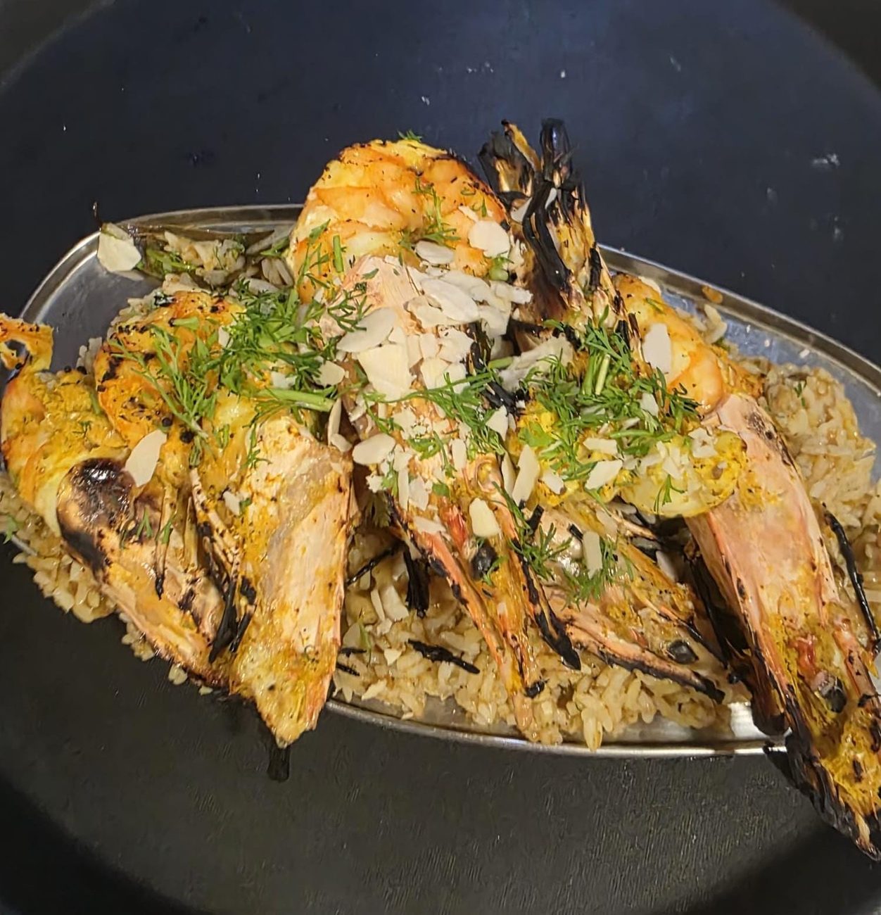 Biryani gambas, spécialité de l'Inde du Nord — Namaste India, restaurant indien à Nîmes